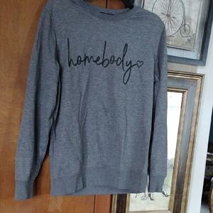 Gray 'Homebody' Sweatshirt Sz m